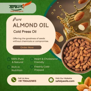 Safalya Pure Almond Cold Pressed Oil (1 Liter)