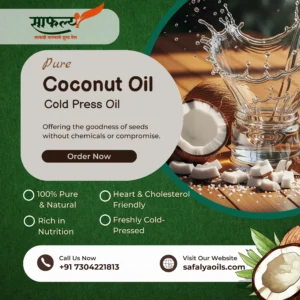 Safalya Pure Coconut Cold Pressed Oil (1 Liter)